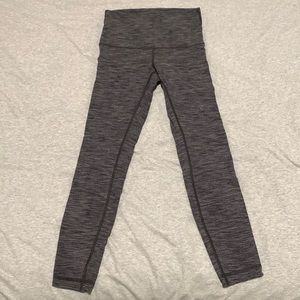 Lululemon Marled Grey High Rise Leggings